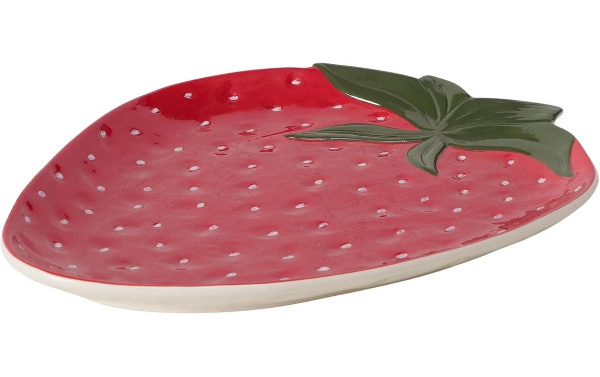 Boltze Servierplatte Strawberry Keramik