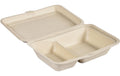 Duni Box Hinged Bagasse braun 470/300ml, 50 Stk. Mit Deckel