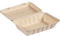 Duni Box Hinged Bagasse braun 850ml, 50 Stk. Mit Deckel