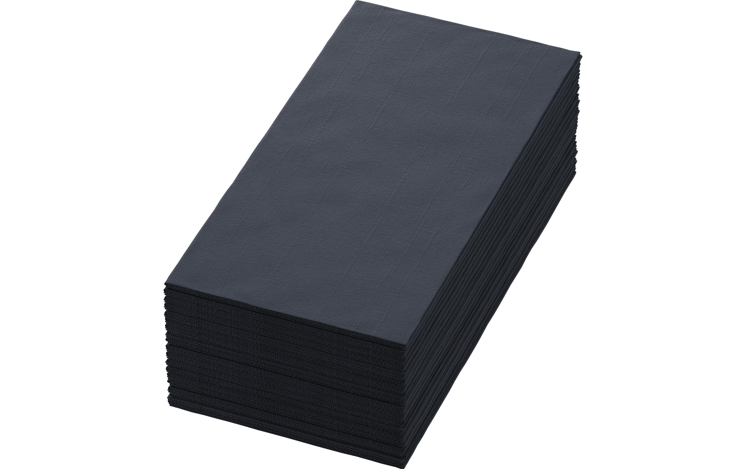 Duni Servietten 3-lagig 1/8 schwarz 40x40cm, 250 Stk.