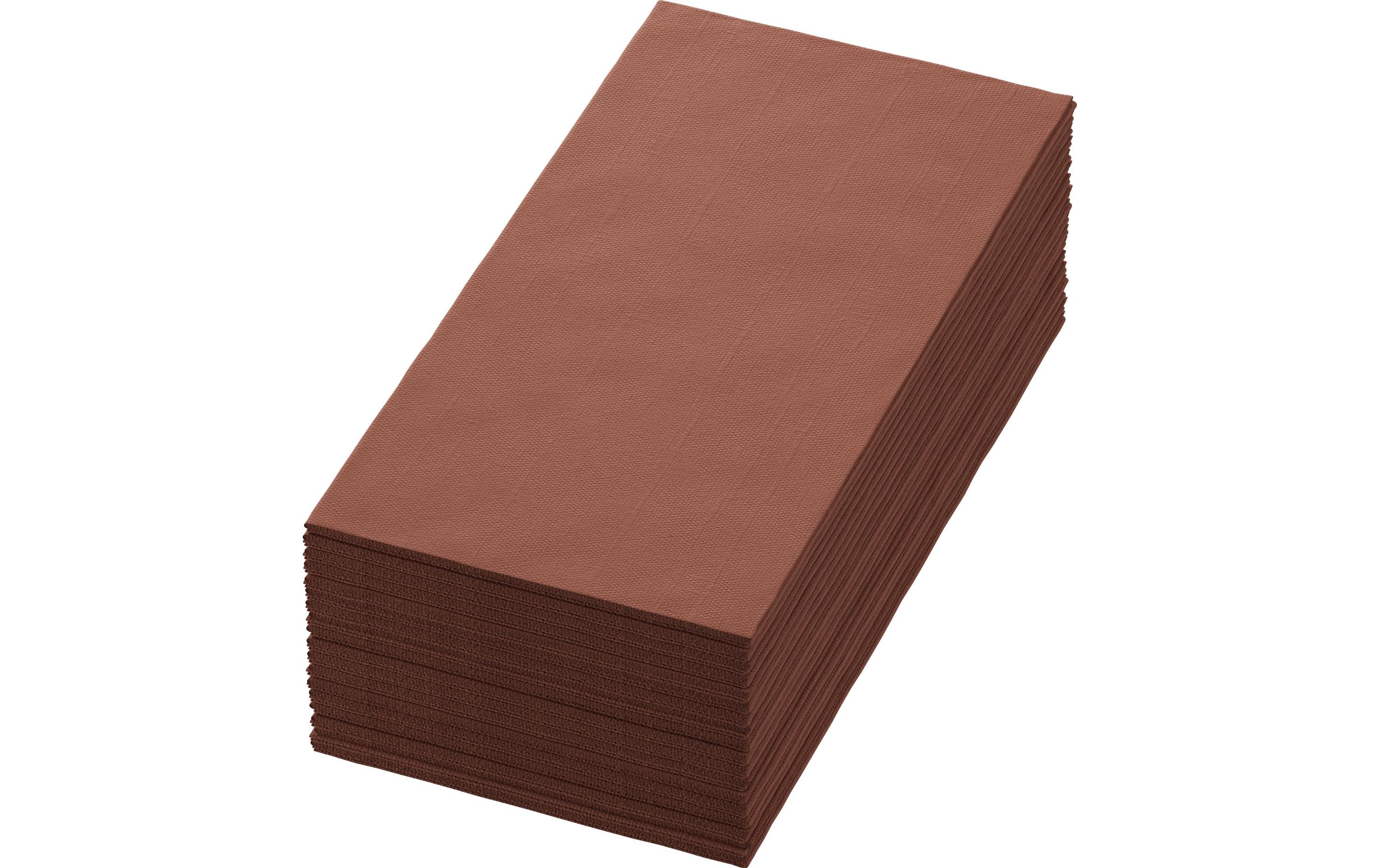 Duni Servietten 3-lagig 1/8 chestnut 40x40cm, 250 Stk.