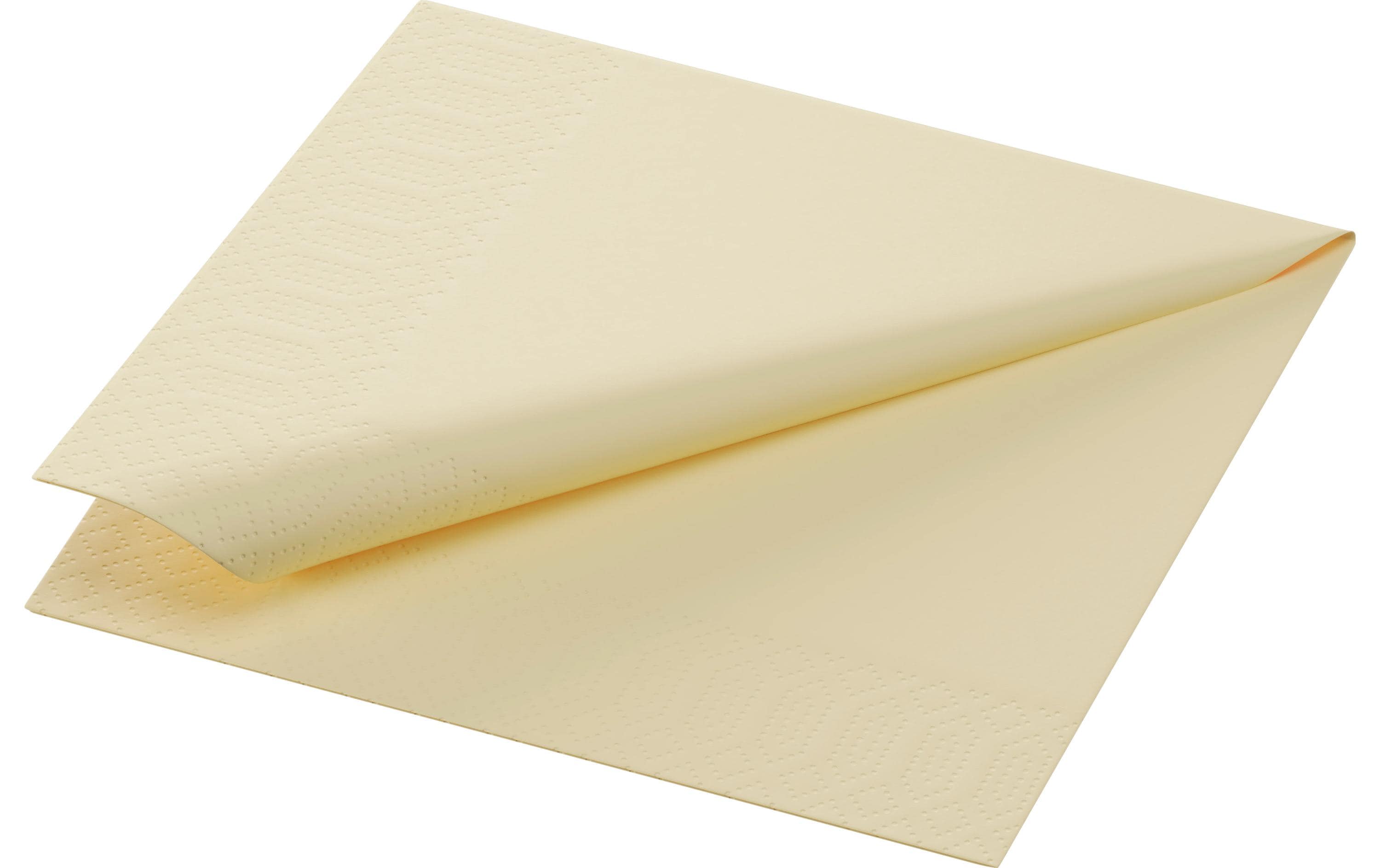 Duni Servietten 3-lagig creme 24x24cm, 250 Stk.