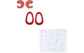 Reslin Giessform Silikon Ohrringe 12,6cm x 10,9cm x 0,7cm