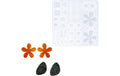 Reslin Giessform Silikon Ohrringe 21,5cm x 22,5cm x 0,8cm