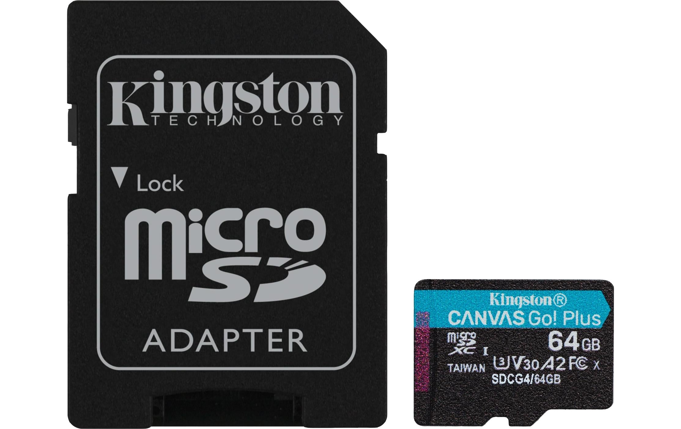 Canvas Go! Plus microSDXC Card 64GB UHS-I U3,les. 200MB/s,schr. 70MB/s