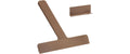 Zone  Ume Duschabzieher m. Halter 24 x 22 x 2,2 cm Terracotta
