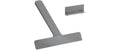 Zone  Ume Duschabzieher m. Halter 24 x 22 x 2,2 cm Grey