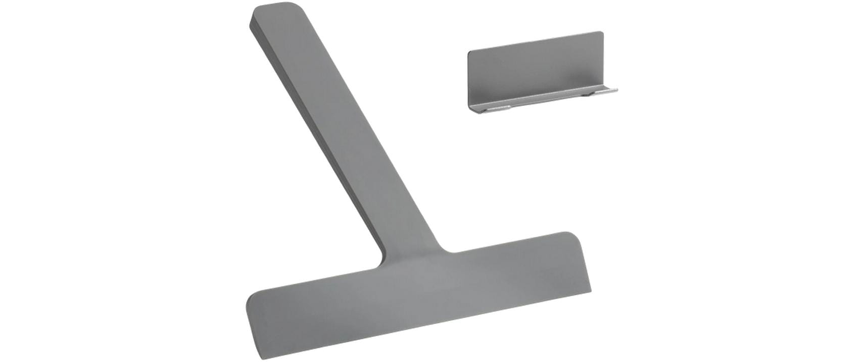 Zone  Ume Duschabzieher m. Halter 24 x 22 x 2,2 cm Grey