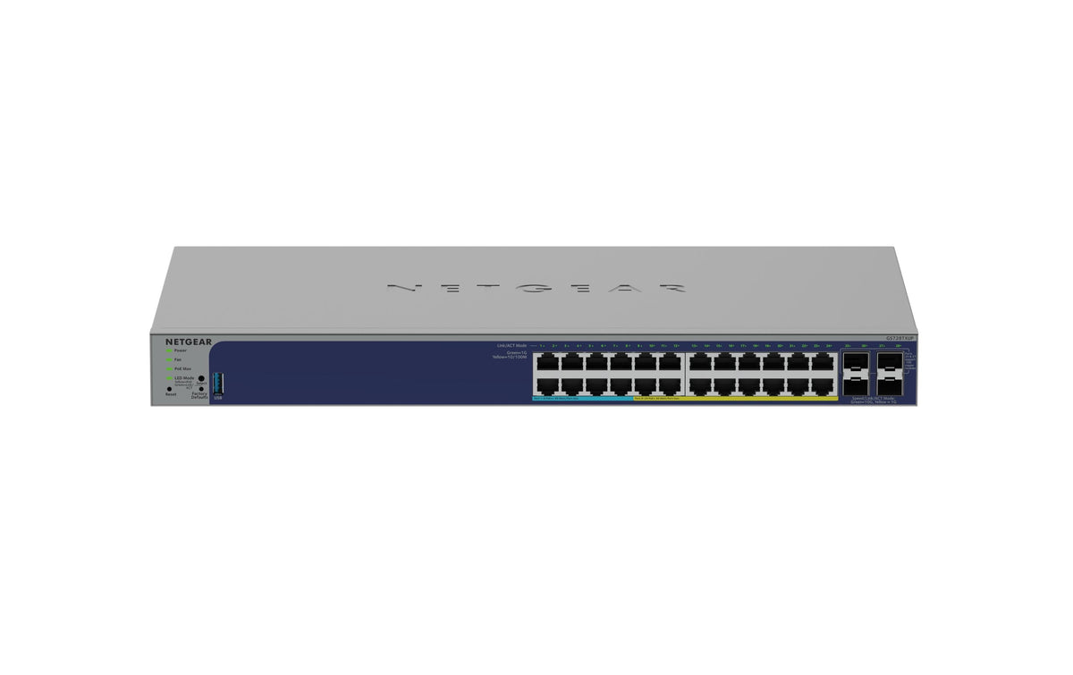 Netgear GS728TXUP: 24 Port Smart Switch V3 24-Port Gigabit PoE++, 4x 10G SFP+