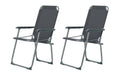 KOOR Campingstuhl Comodo grau 2-er Set 600D Polyester, Doppelpack