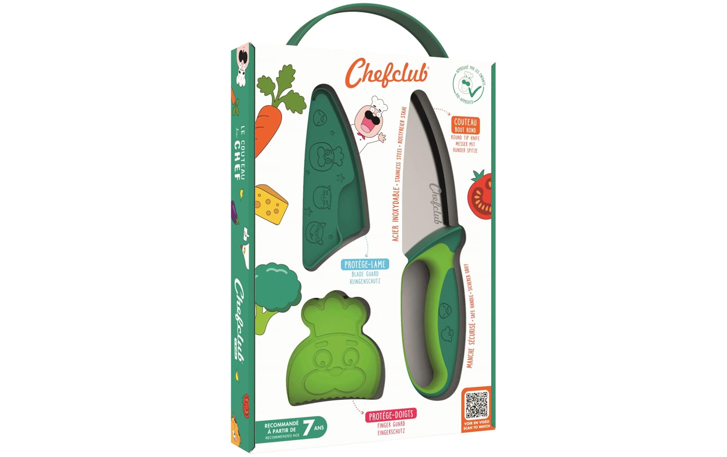 Chefclub Messer für Kinder Grün