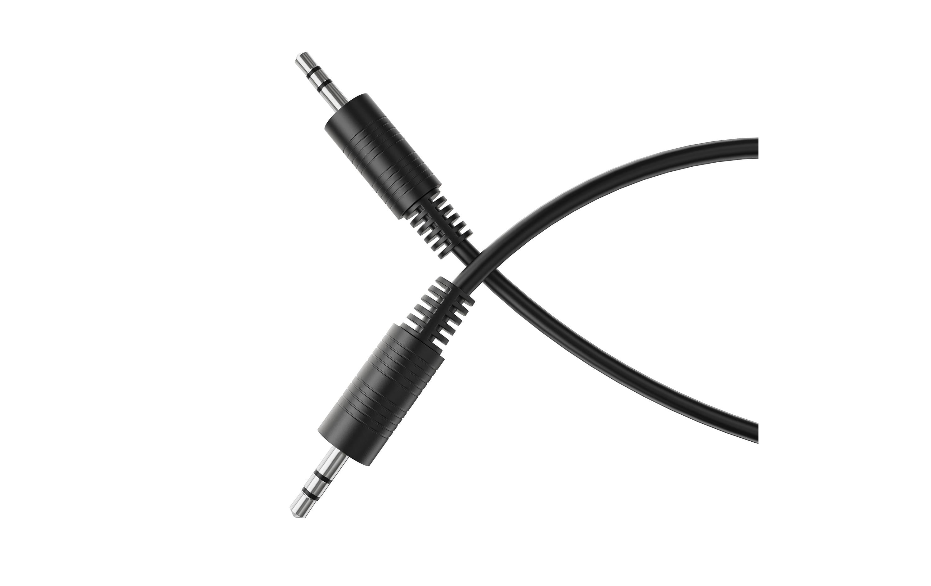 HDSupply 3.5mm Audio Klinken-Kabel, 1.0m schwarz, Stereo, Stecker - Stecker