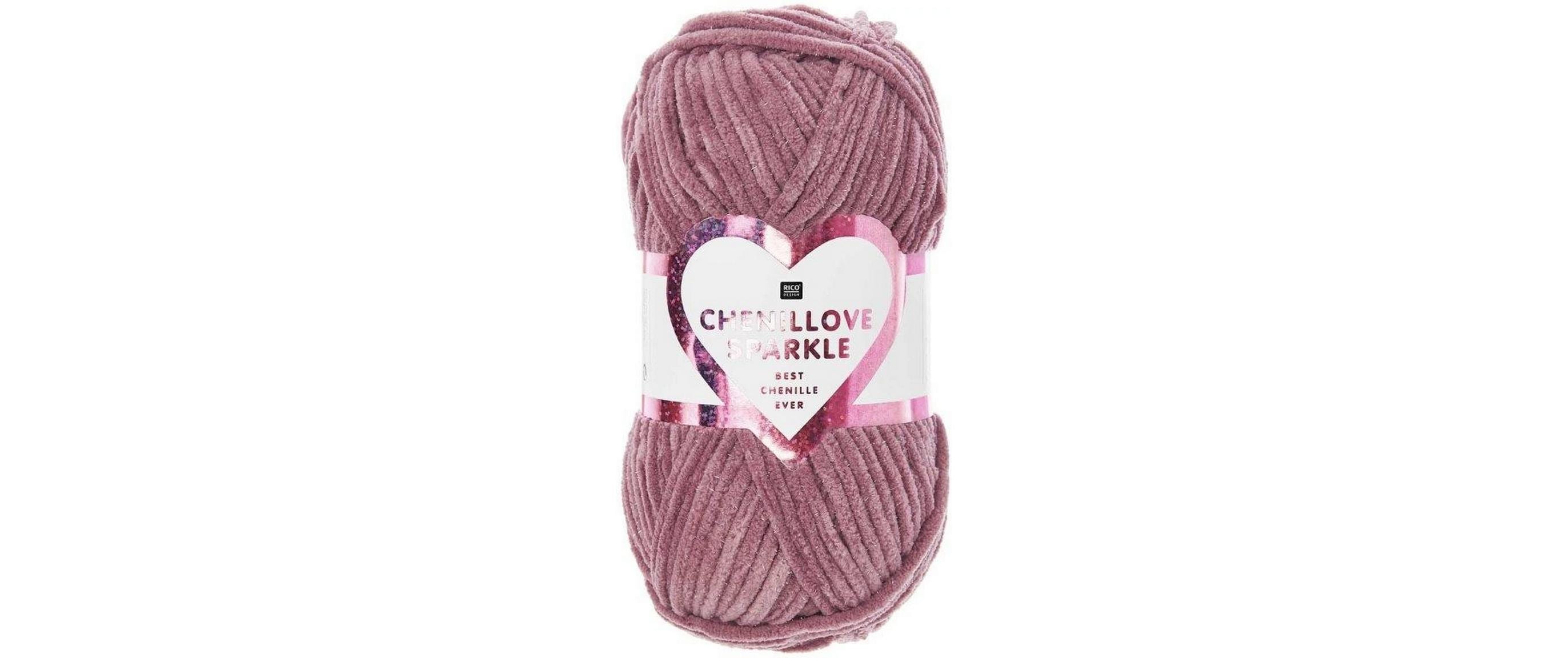 Rico Chenillove Sparkle beere 100% PES, 100g / 110m
