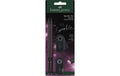 Faber-Castell Schreibset Sparkle Mid rose 2 Bleistifte, Radierer, Spitzer, im Blister