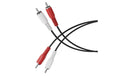 HDSupply 2x Cinch Stereo Audio Kabel, 2.5m schwarz, Stereo, Stecker - Stecker