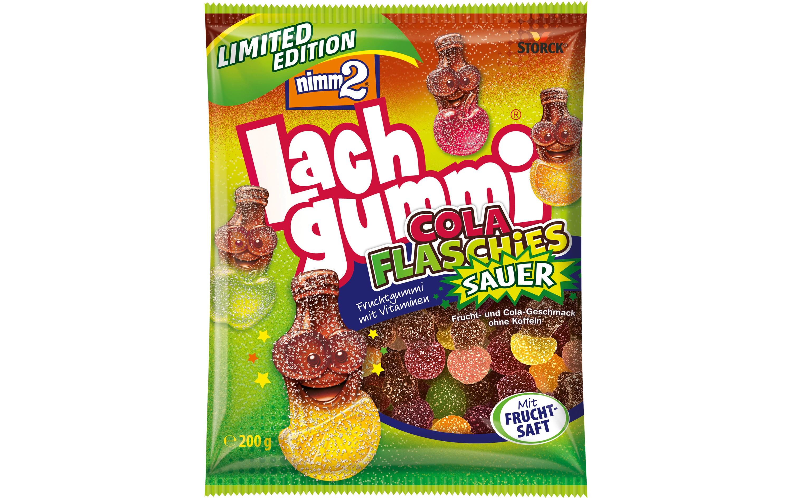 nimm2 Lachgummi Cola Flaschies sauer 200 g