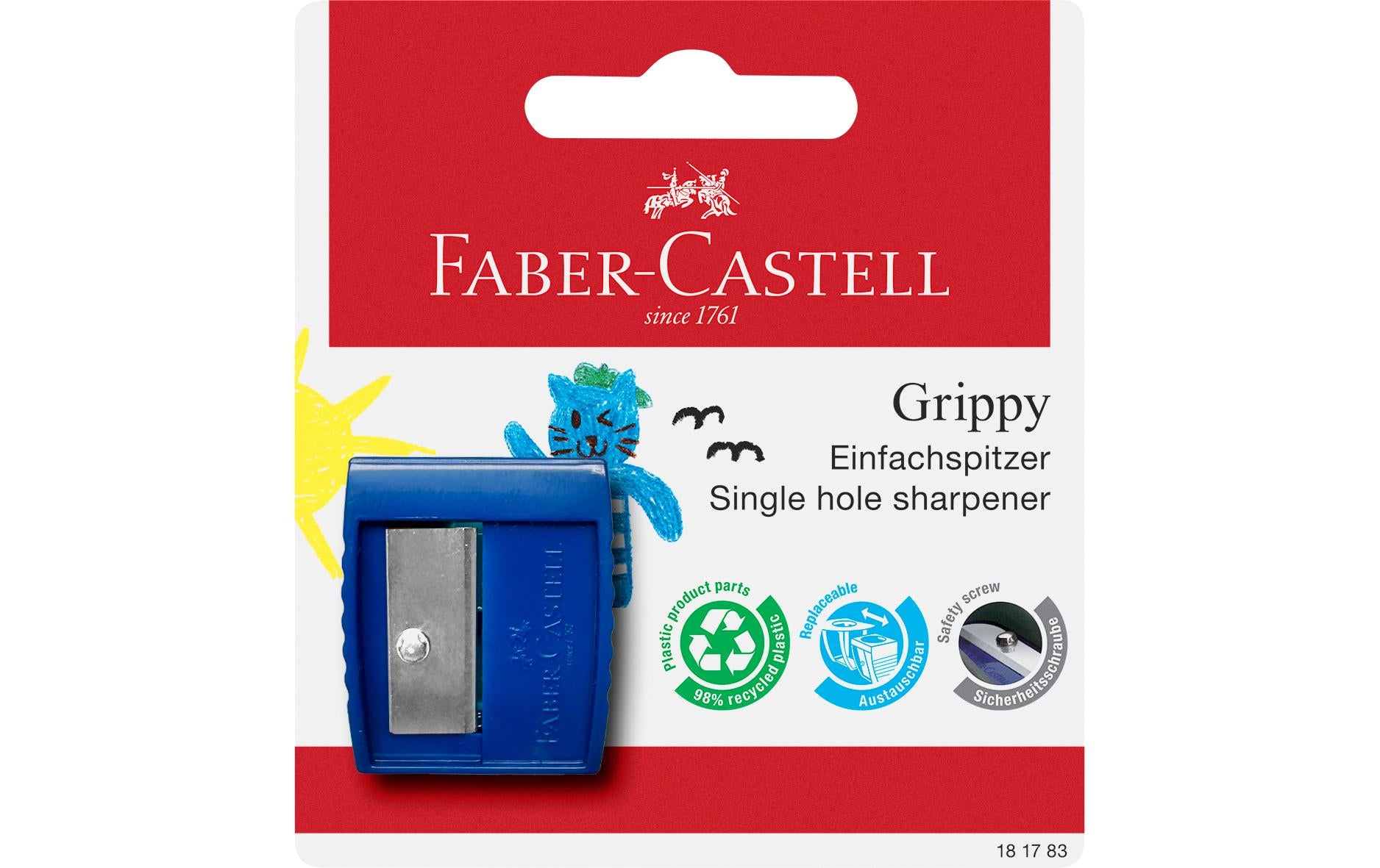 Faber-Castell Einfachspitzdose Grippy ink. Schneidschutz