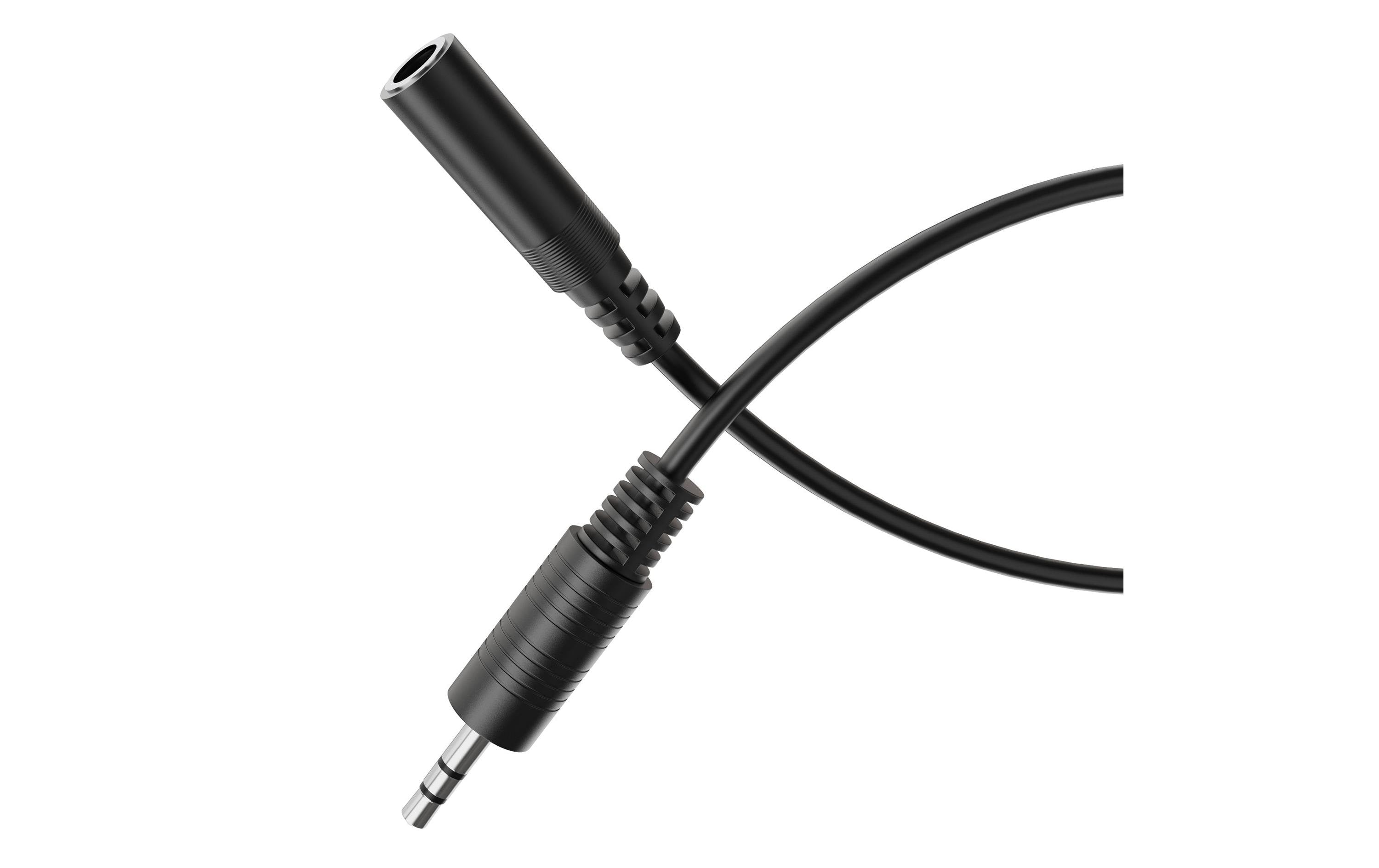HDSupply 3.5mm Audio Klinken-Verlängerung 1.5m, schwarz, Stereo, Stecker - Buchse