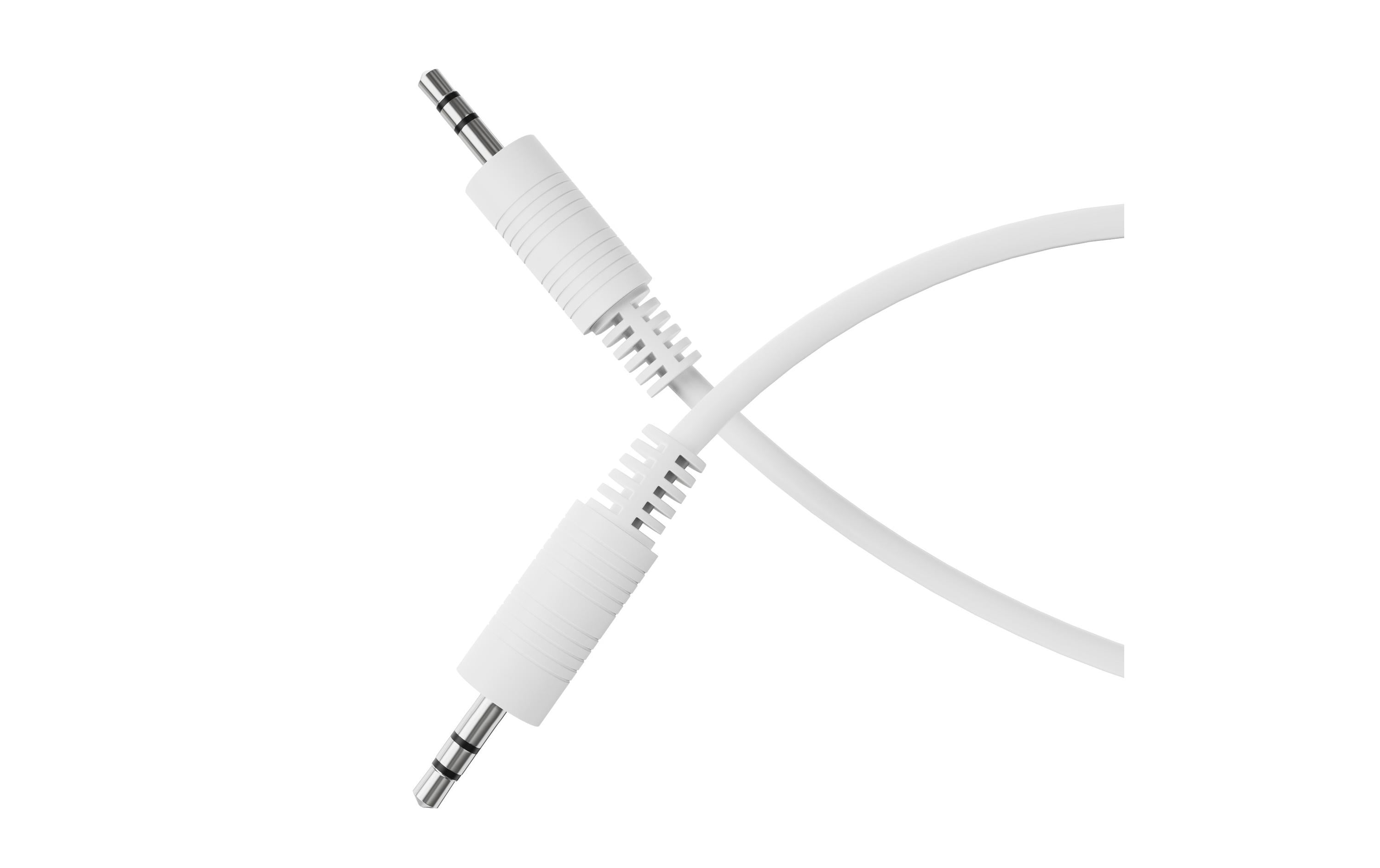 HDSupply 3.5mm Audio Klinken-Kabel, 1.5m weiss, Stereo, Stecker - Stecker