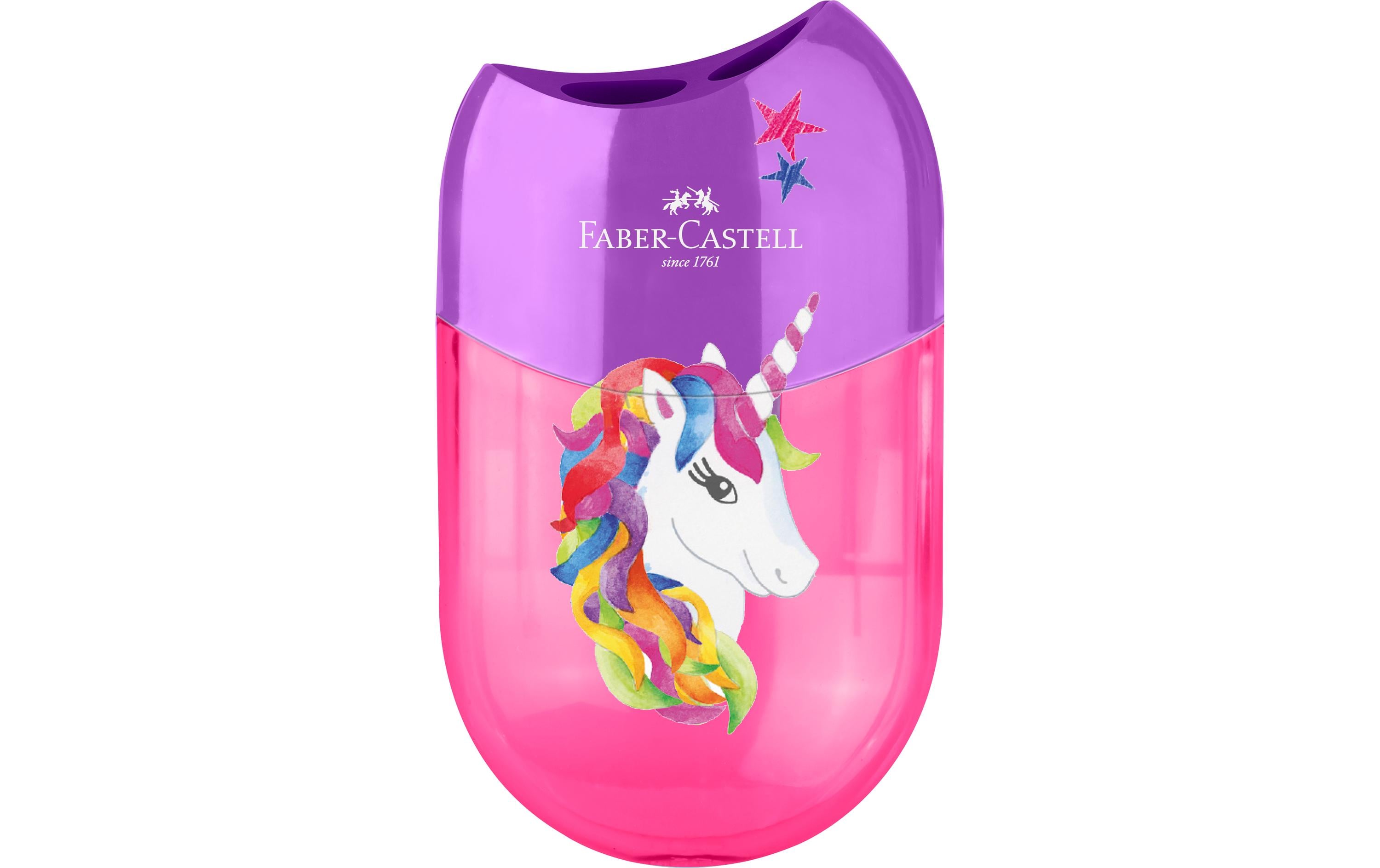 Faber-Castell Doppelspitzdose Einhorn Für Standard und Jumbo Stifte