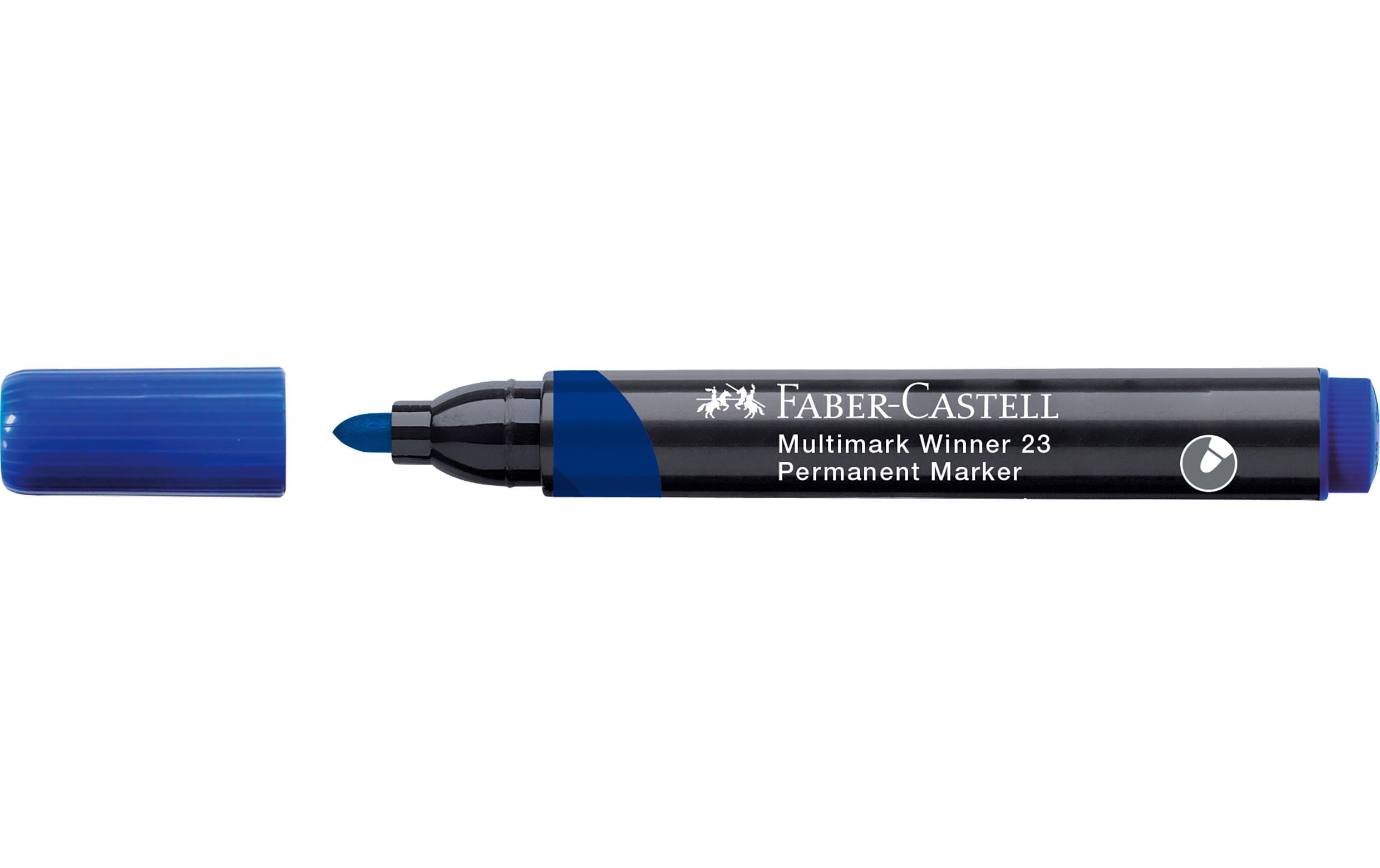 Faber-Castell Multimark Marker Winner 23 blau, Rundspitze, 2mm, Permanent