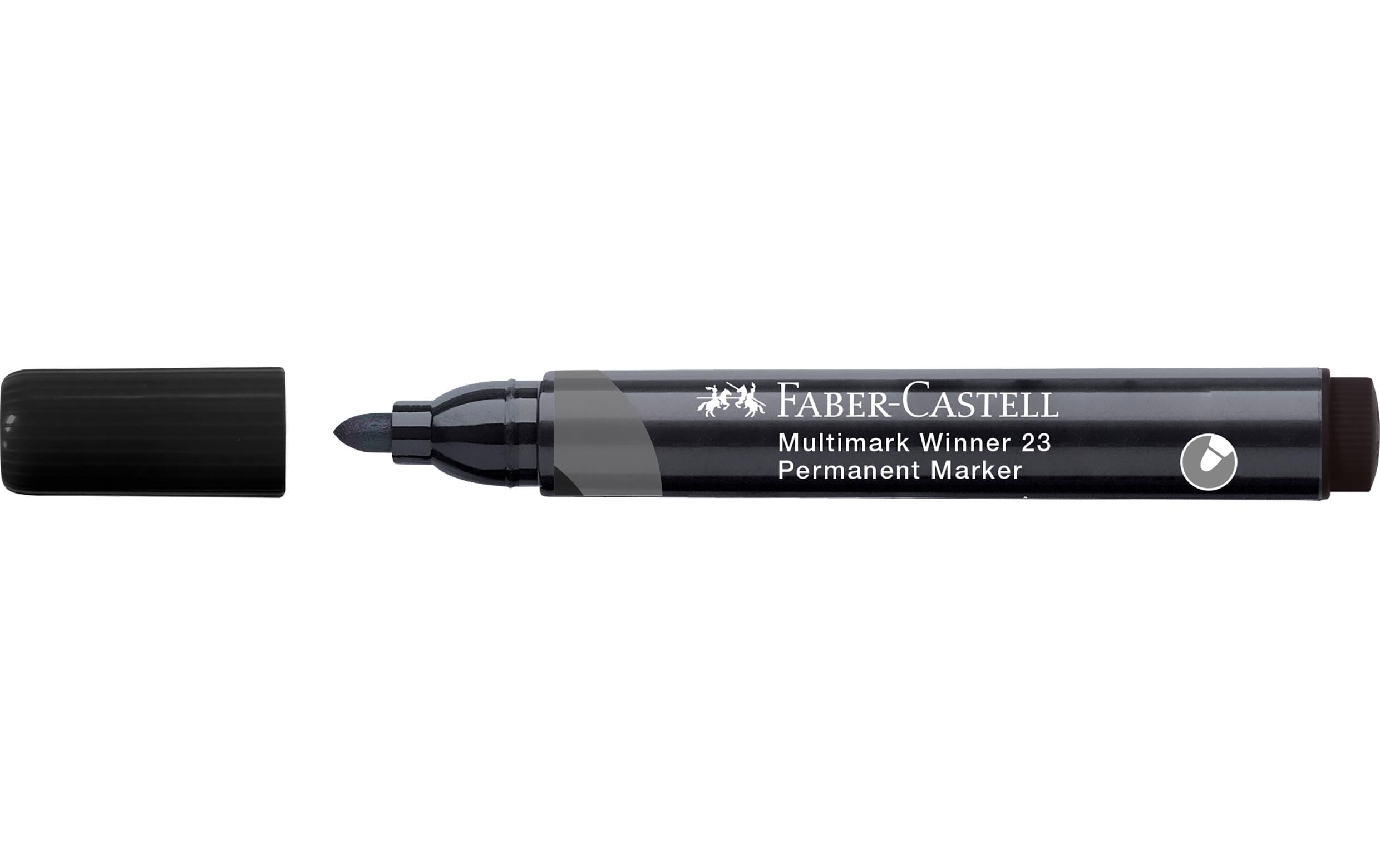Faber-Castell Multimark Marker Winner 23 schwarz, Rundspitze, 2mm, Permanent