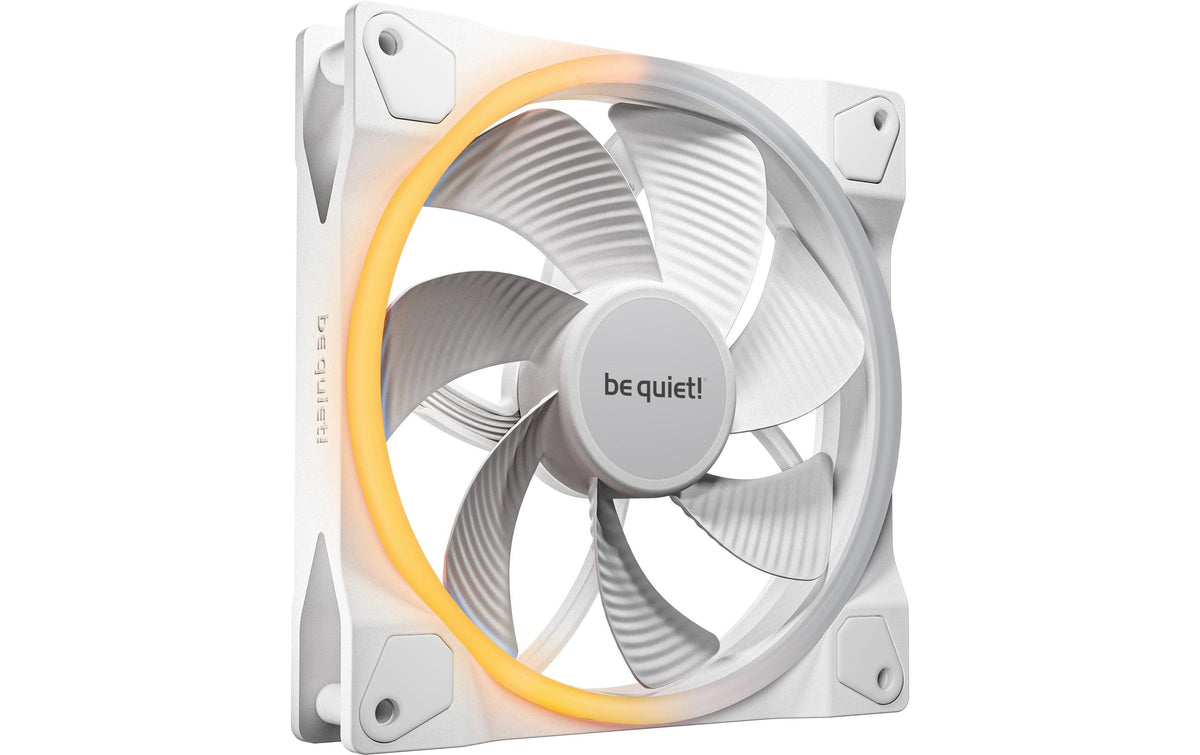 Gehäuselüfter BQ! Light W. 140.. Reverse Weiss, 140x140x25mm, 12V, 31dBA
