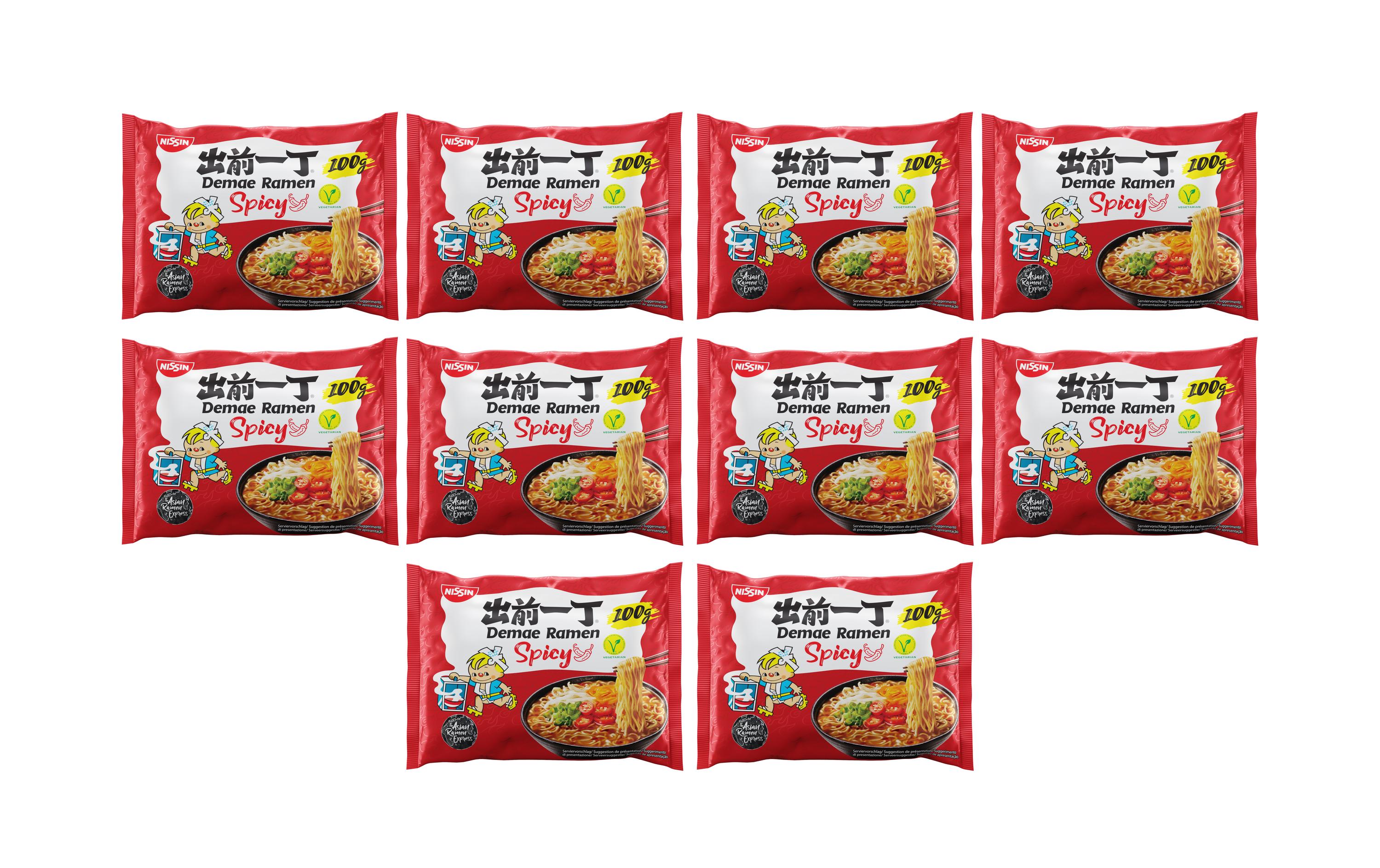 DEMAE RAMEN Nudelsuppe Spicy 10er 10 x 100 g