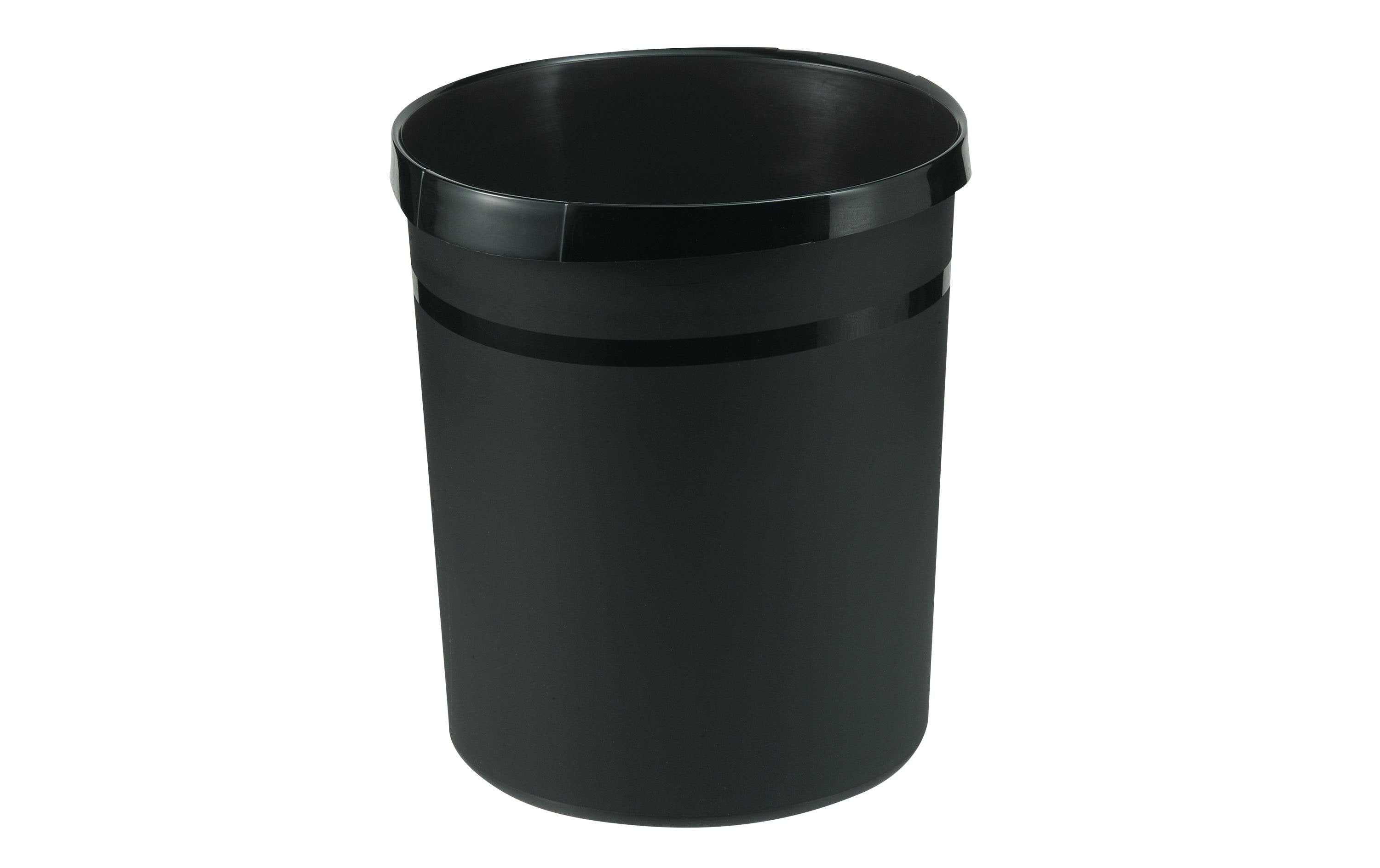 HAN Papierkorb KARMA öko 18 Liter, 2 Griffmulden, schwarz