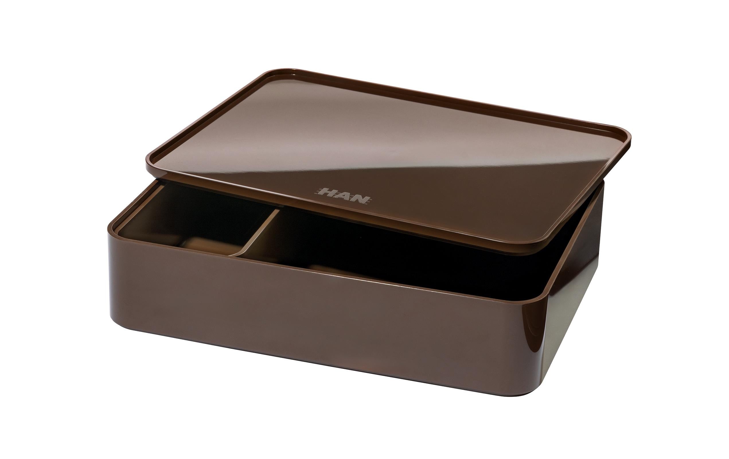 HAN Smart Organizer Utensilienbox mit Deckel, braum