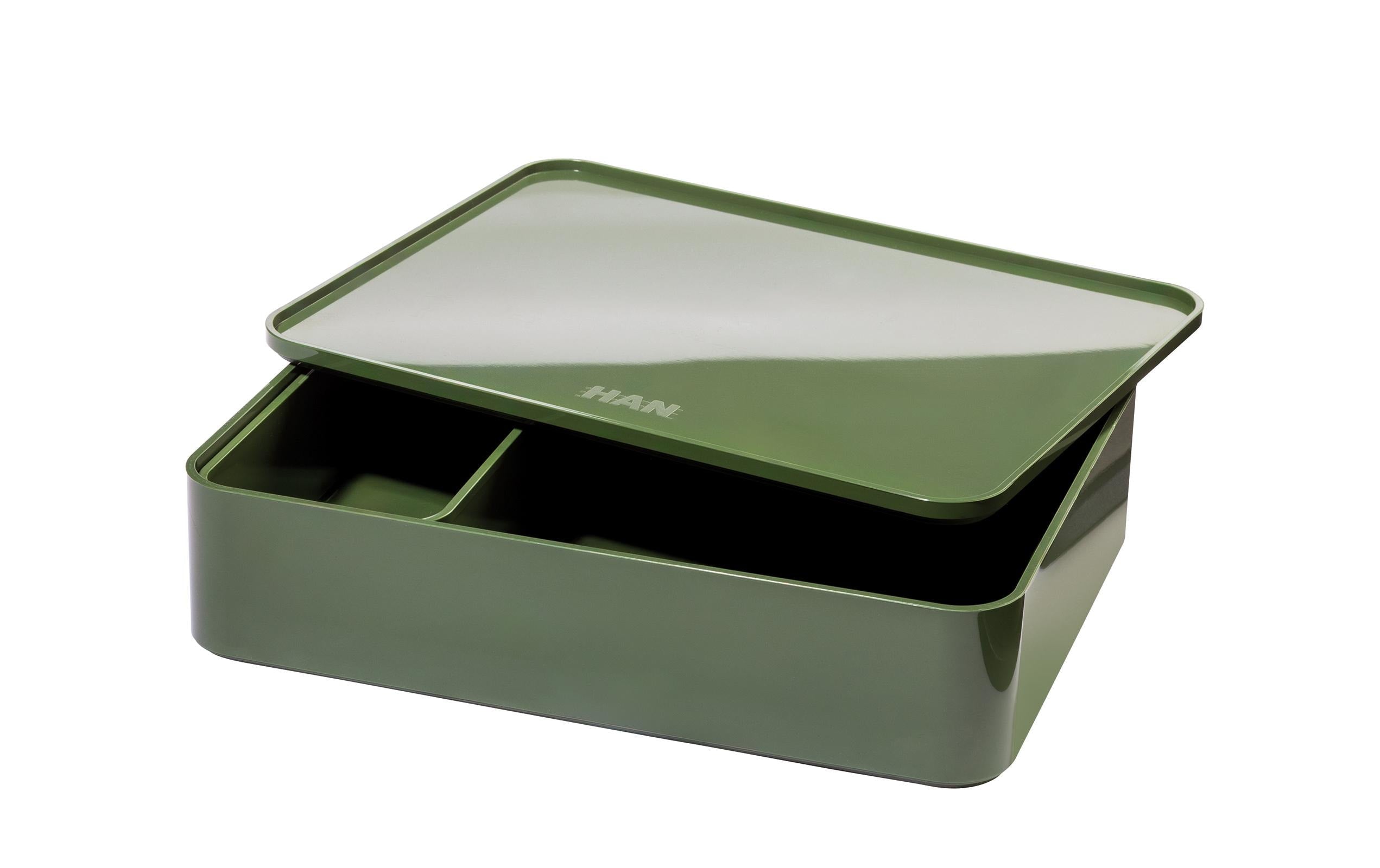 HAN Smart Organizer Utensilienbox mit Deckel, grün