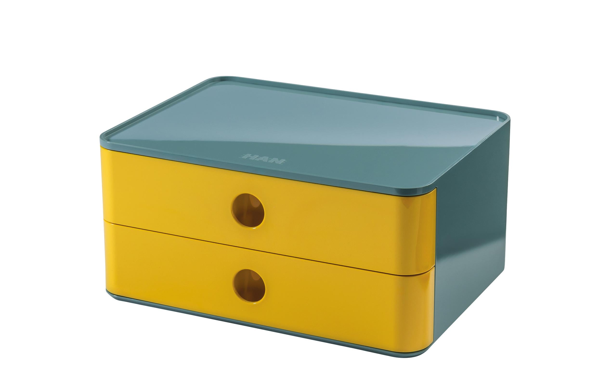 HAN Schubladenbox Allison Smart-Box Plus 2 Schubladen, gelb