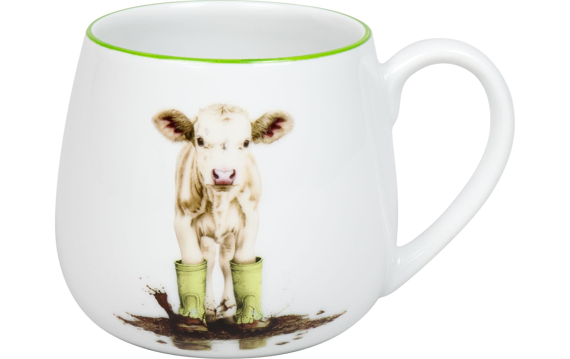 Könitz Kuschelbecher Tapsiges Kälbchen 400ml, H: 91mm, B: 132mm, D: 81mm