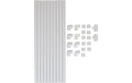 Cablefix Set 10mm 10x 40cm + 21 weiss