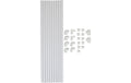 Cablefix Set 7mm 10x 40cm + 21 weiss