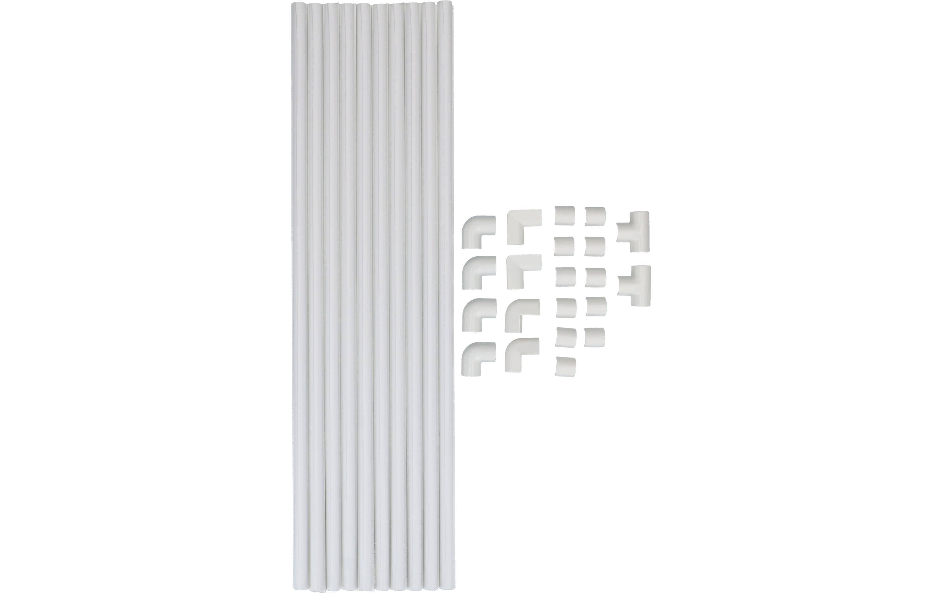 Cablefix Set 7mm 10x 40cm + 21 weiss