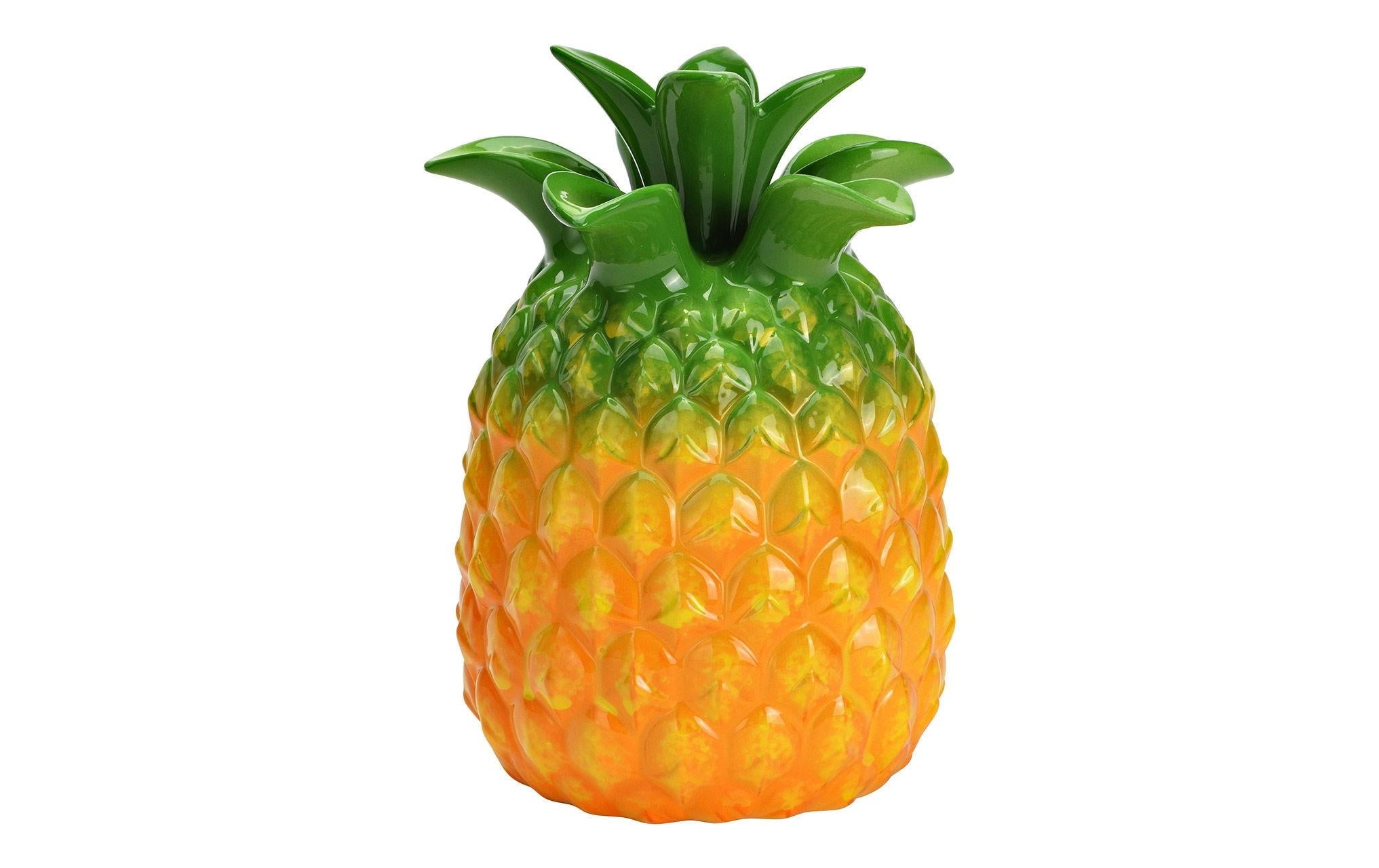 G. Wurm Vase Ananas Keramik, 15x21x15cm