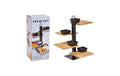 G. Wurm Etagere Apero Bambus/Metall, 32x35x32cm