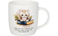 Könitz Becher Bücher, Katze & Tee 400ml, H: 92mm, B:123mm, D: 87mm