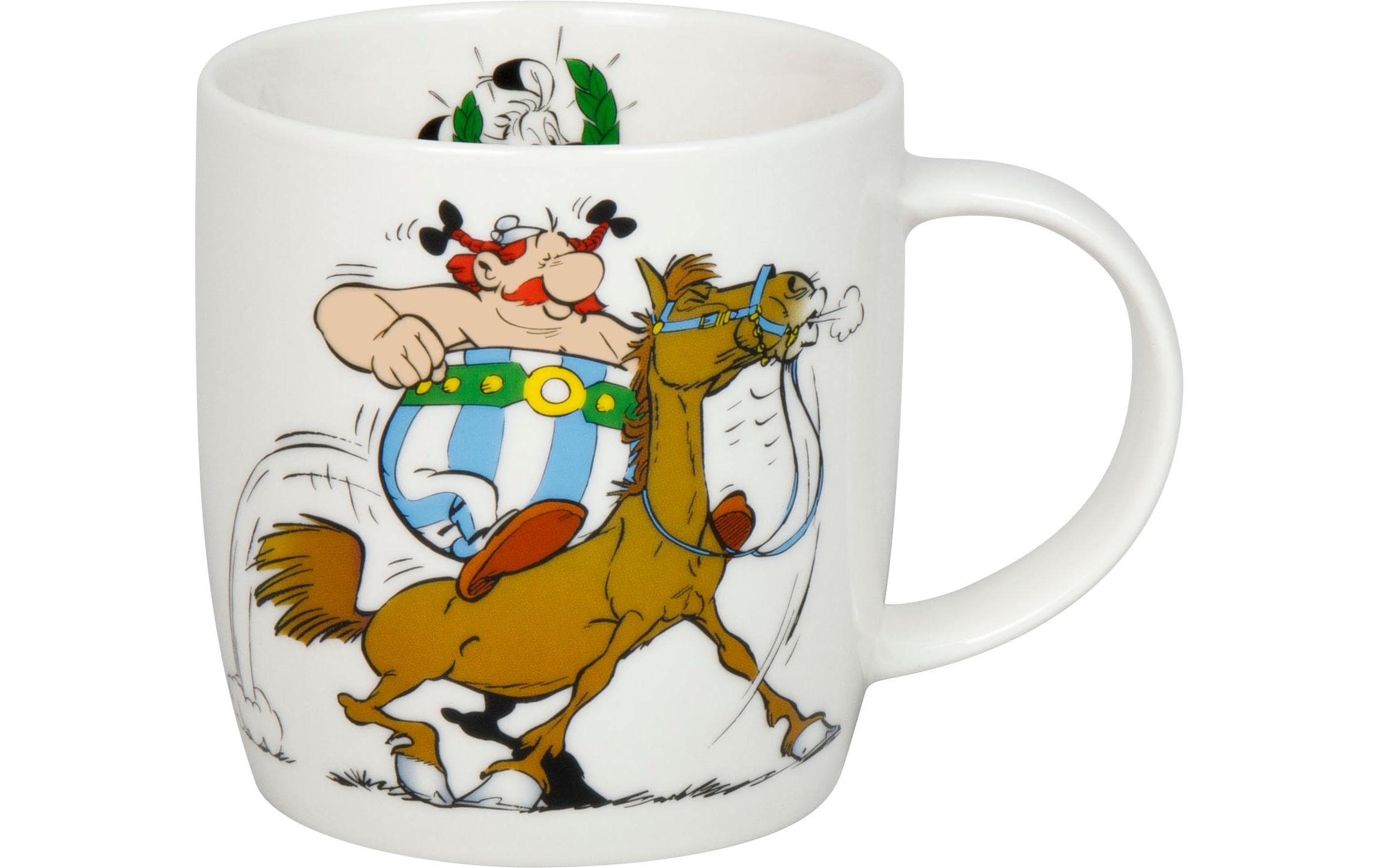 Könitz Becher Asterix Reiten/Équitation 400ml, H: 92mm, B:123mm, D: 87mm