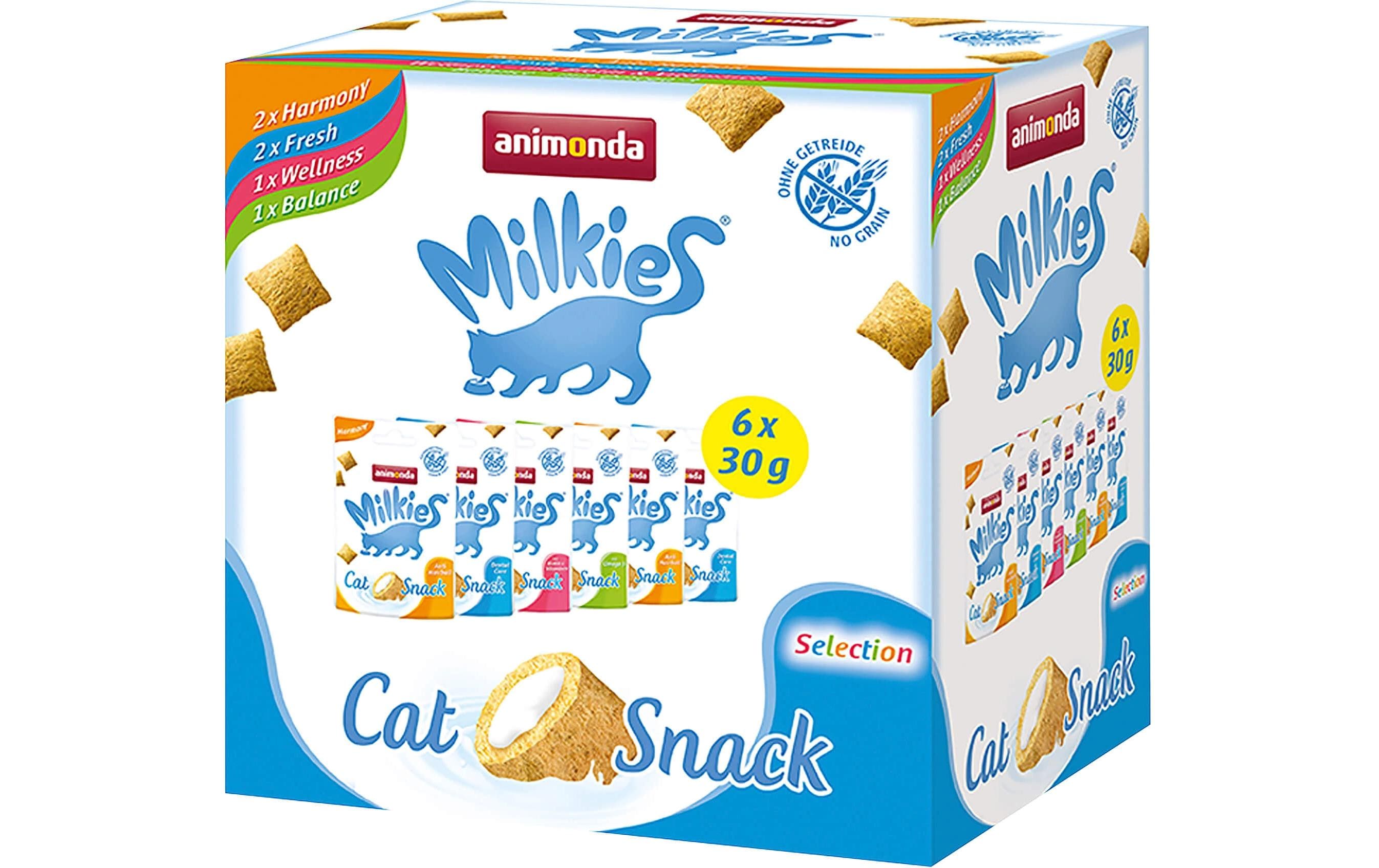 Animonda Cat Snack Milkies Selection 6x30g Knusperkissen