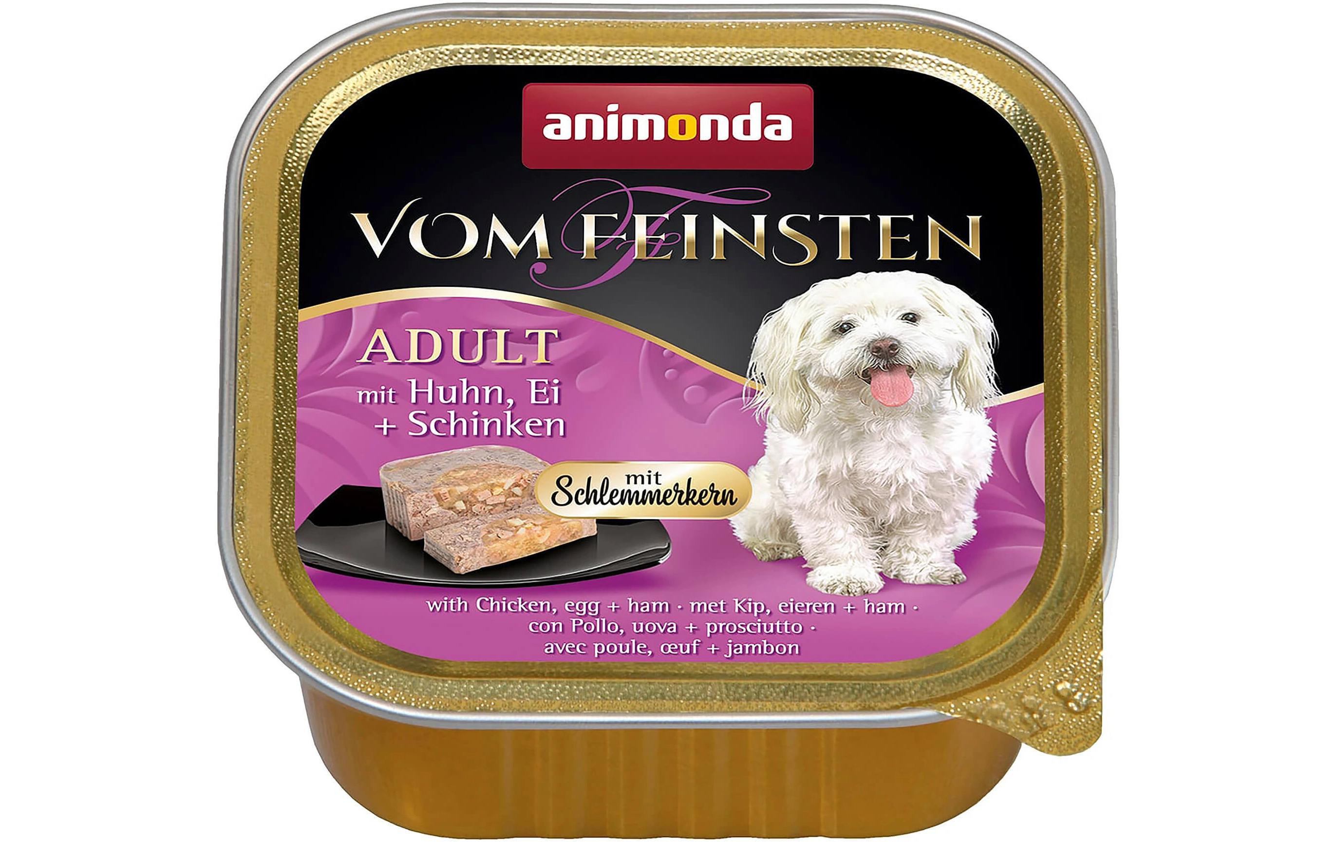 Animonda Dog Nassfutter v.Feinsten Schlemmerkern Huhn/Schinken 150g