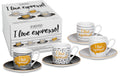 Könitz Tasse Love Espresso 4erSet 85ml, H: 60mm, B: 120mm, D: 120mm