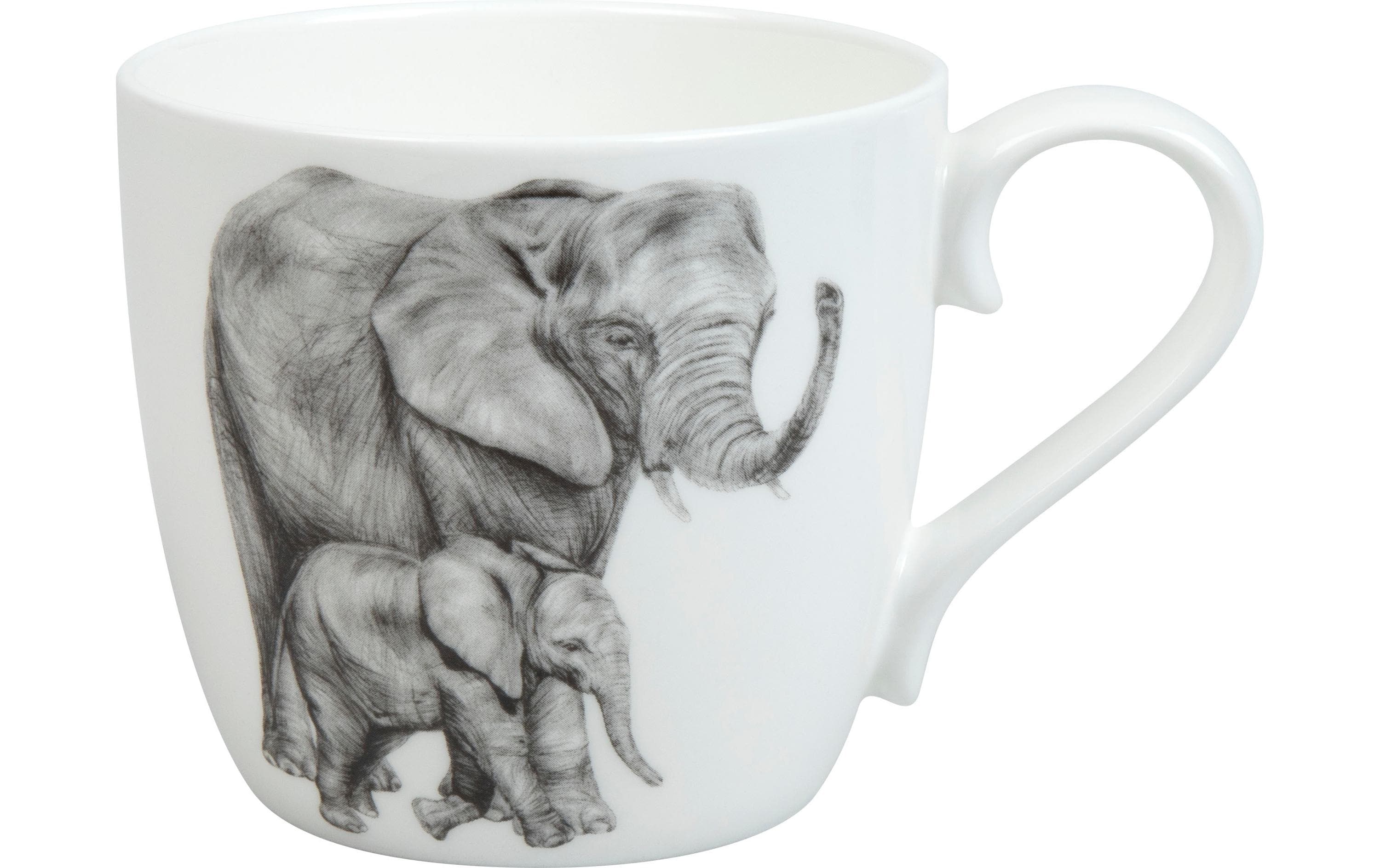 Könitz Becher Amazing Animals Elefants 450ml, H: 88mm, B: 131mm, D: 97mm