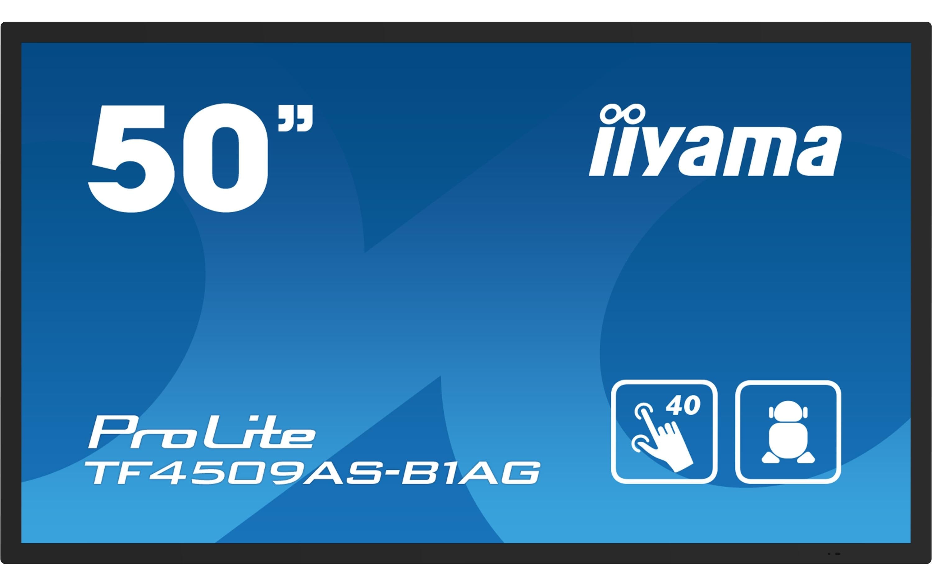 Iiyama TF5039AS-B1AG 50", Touch, VA, UHD, 500cd, Android