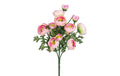 Botanic-Haus Ranunkelstrauss x 5 28 cm rosé