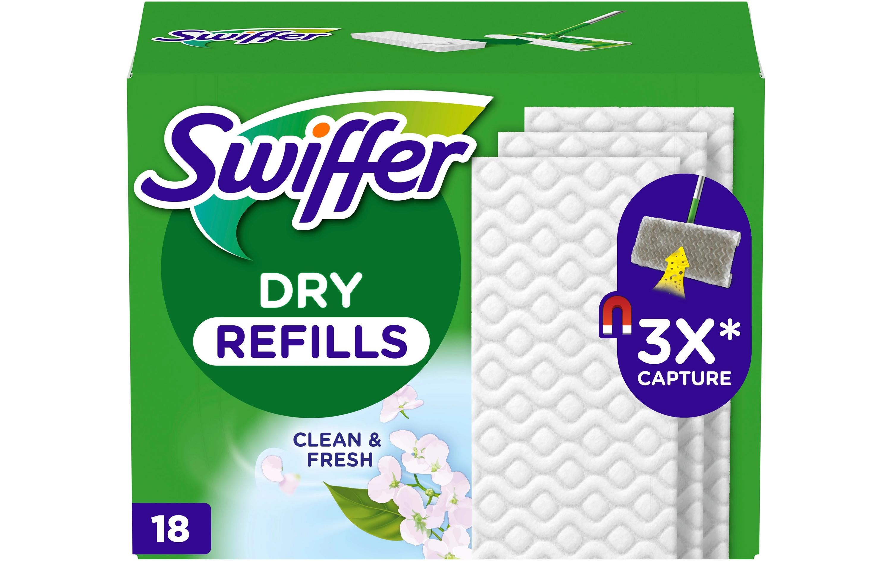 Swiffer Trocken Wischtücher mit Duft Nachfüllpackung 18er