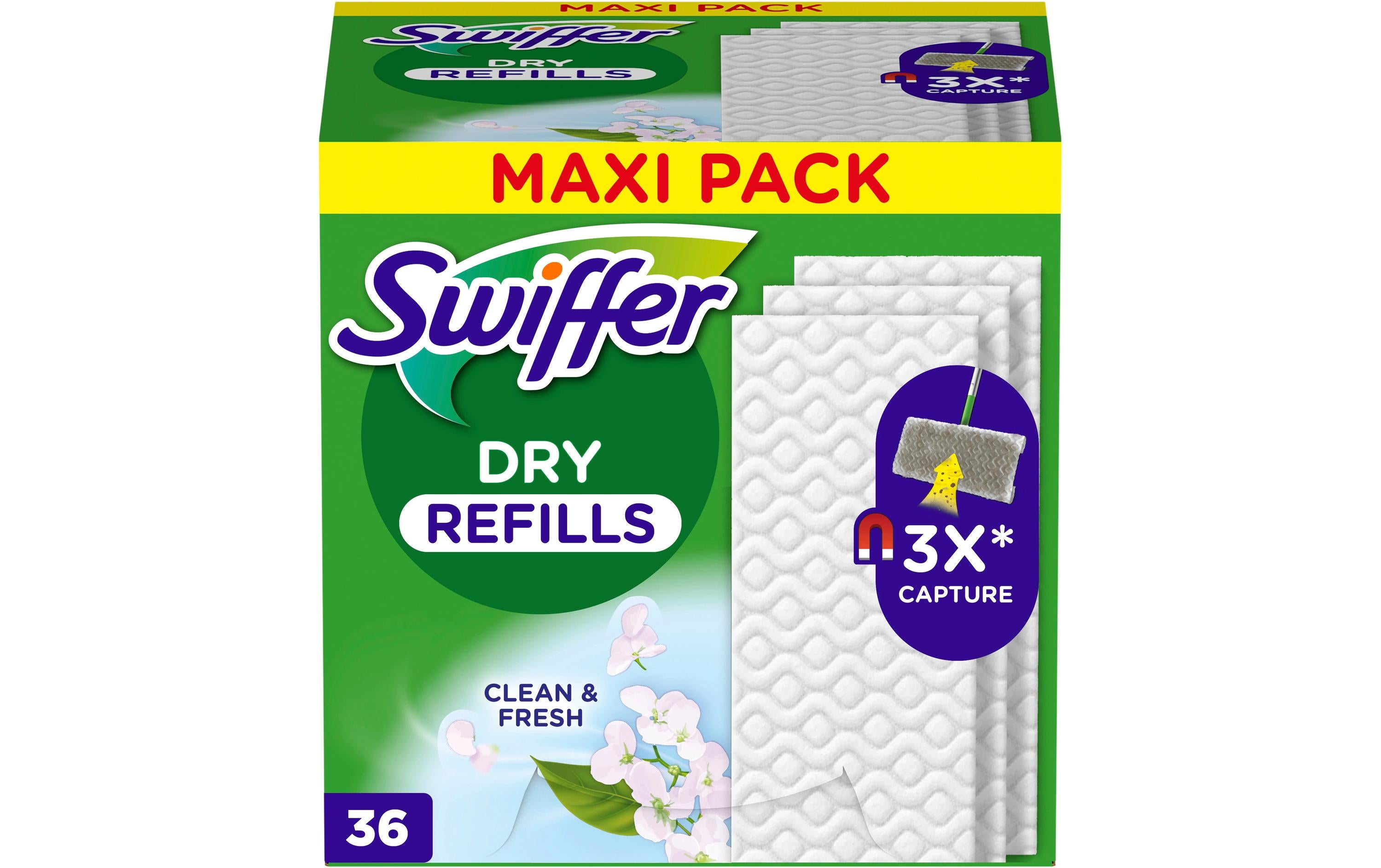 Swiffer Trocken Wischtücher mit Duft Nachfüllpackung 36er