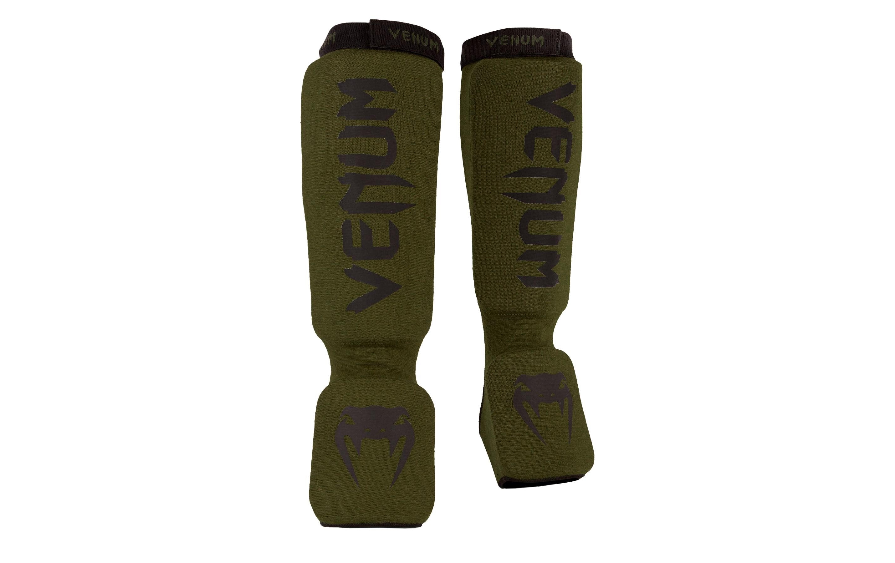 Venum Kontact Shinguards Gr.XL, Kaki/Black