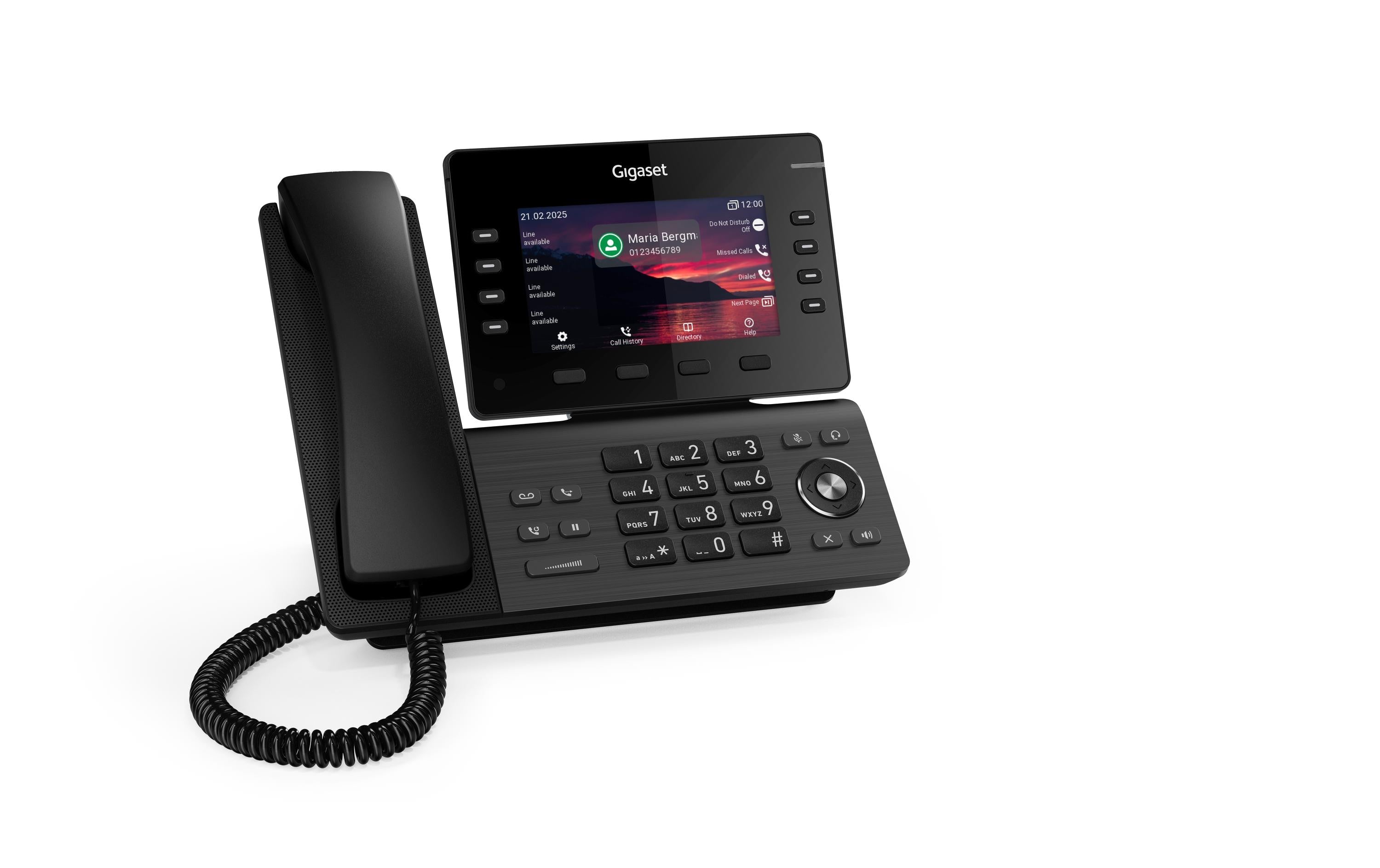 Gigaset P825 IP PRO SIP-Tischtelefon, aufklappbares Display